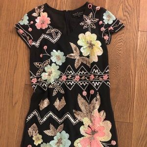 Beaded short dress by Needle and Thread